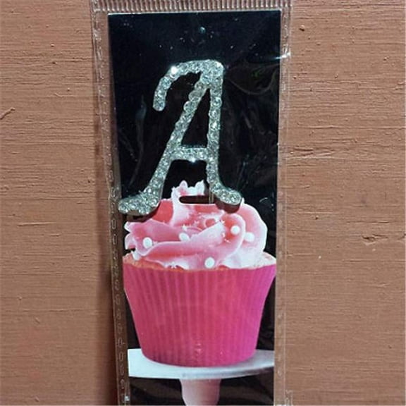 Cupcake Monogram Toppers - A