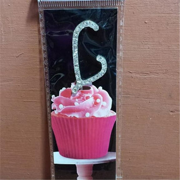 Cupcake Monogram Toppers - L