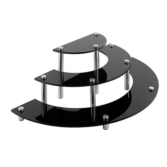 Cupcake Muffin Dessert Stand, 3- 's Birthday Parties, Weddings, Baptisms, Birthdays, Baby Showers - black