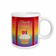 thumbnail image 1 of 3drose, Cupcake, Number Candles, Time, Celebrate 91 Years Old Invitation, 11oz Mug, 1 of 6