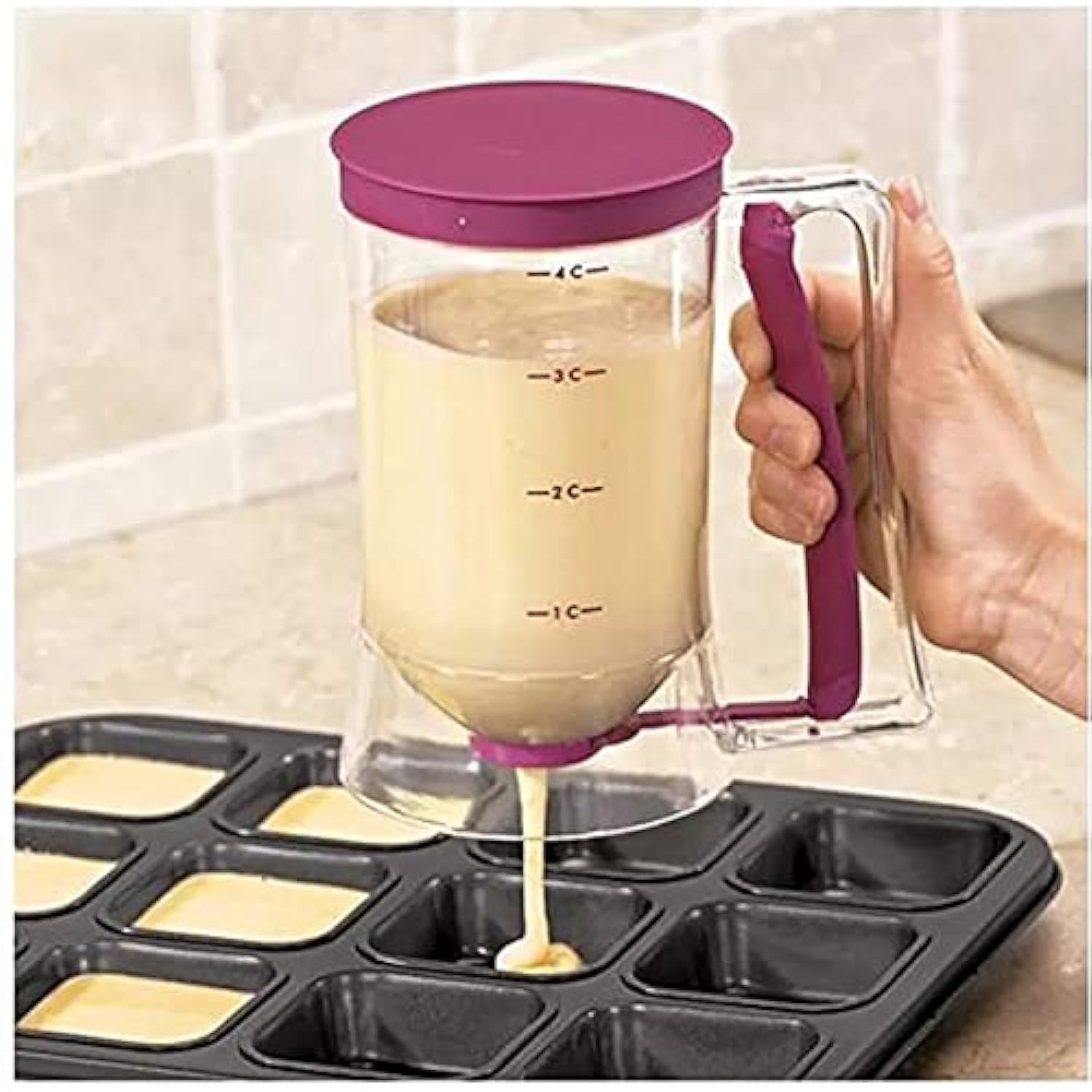 Cupcake Pancake Cookies Cream Dispenser Cake Mix Jug Baking Essentials ...