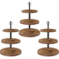 thumbnail image 1 of Cupcake Stand, 3 Tier Large Cupcake Stand for 50 Cupcakes Rustic Dessert Table Display Set Wood Cupcake Tower Cake Stand Tiered Tray Stand for Wedding Birthday Baby Shower 3 Pack, 1 of 7
