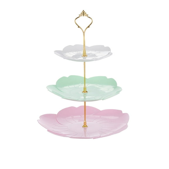 Cupcake Stand,Dessert Stands, 3 Tier Serving Tray, 3-Layer 14x12x10 In Dessert Tower for Parties, Weddings, Tea Parties & Living Room
