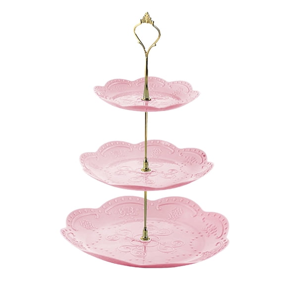 Cupcake Stand,Dessert Stands, 3 Tier Serving Tray, 3-Layer 14x12x10 In Dessert Tower for Parties, Weddings, Tea Parties & Living Room