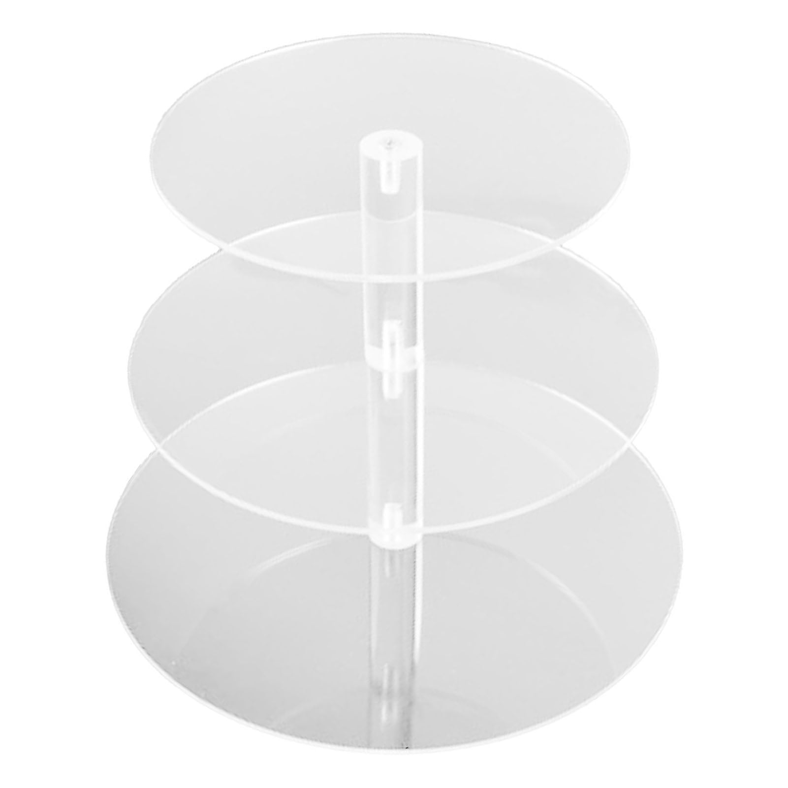 Cupcake Stand Multi Round Tiers Transparent Acrylic High Stability