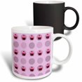 thumbnail image 1 of 3drose, Cupcake Surprise - Pink Dots - Whimsical Art, 11oz Magic Transforming Mug, 1 of 7