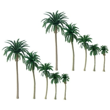 Cupcake Toppers Mini Tree Model Plastic Props - 10Pcs