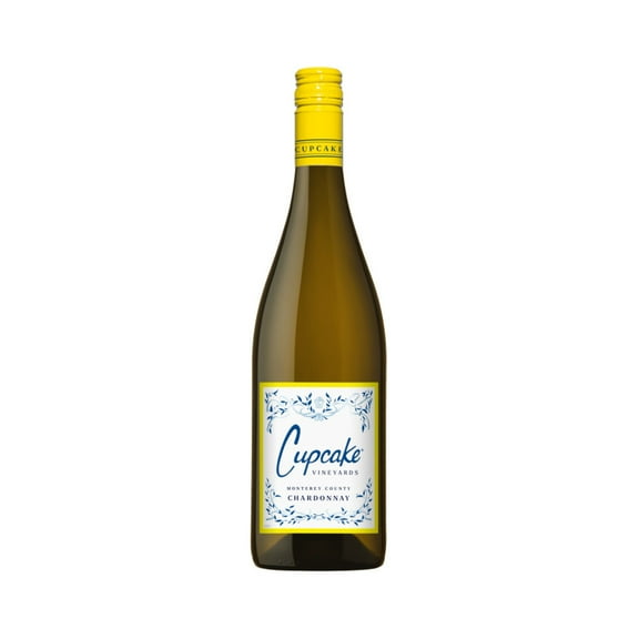 Cupcake Vineyards Chardonnay California White Wine, 750 ml Bottle, 14% ABV