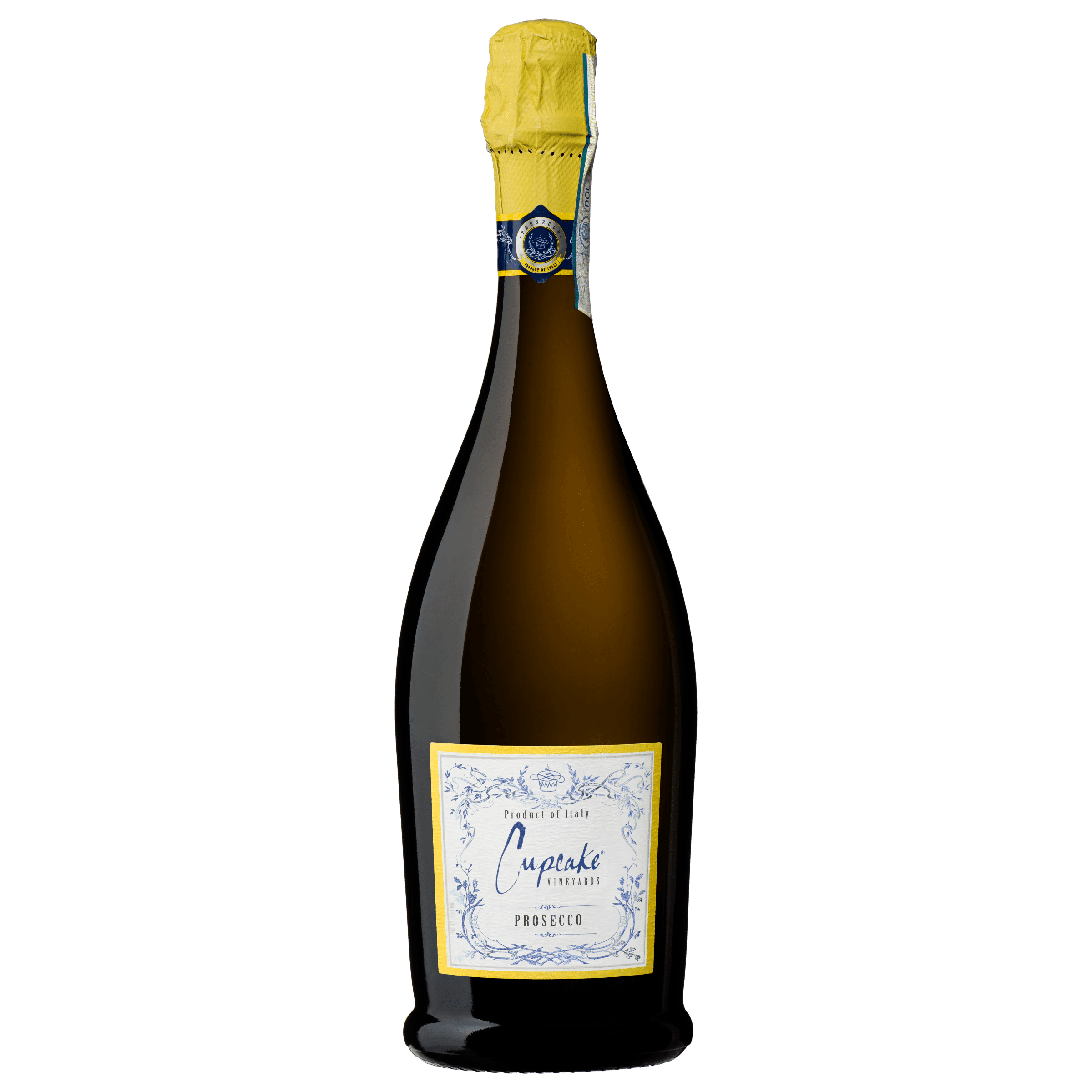 Cupcake Vineyards Italian Glera/Prosecco Sparkling Wine, 750 ml Glass, ABV 12.00