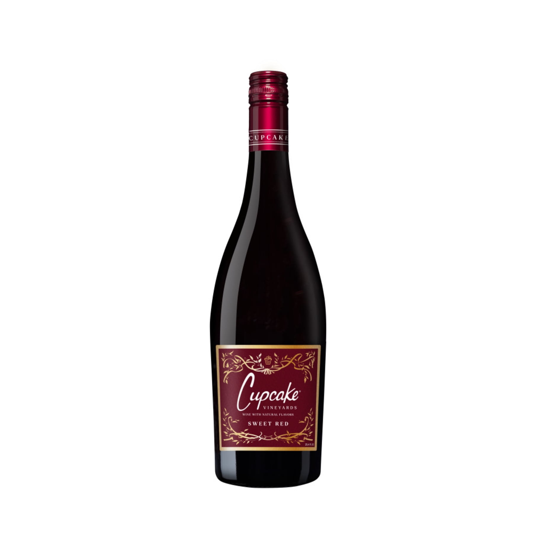 Cupcake Vineyards Signature Sweets Sweet Red Moscato Flavored Wine Italy, 750 ml Bottle, 6% ABV