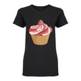 thumbnail image 1 of Cupcake With Raspberries Shaped Tee Women's -Image by Shutterstock, 1 of 2
