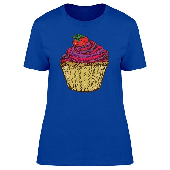 Cupcake With Strawberry Top Tee Women's -Image by Shutterstock