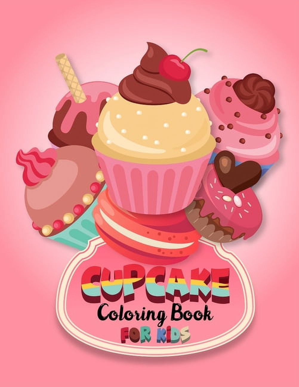 Recipe Book : Sweet Cute Cupcake and Stars Cooking Print Gift - Blank Recipe  Book for Boys, Girls, and Kids 
