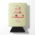 thumbnail image 1 of Cupcakes 3 Tier Stand on Green Can or Bottle Hugger, 1 of 5