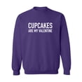 thumbnail image 1 of Cupcakes Are My Valentine Crewneck Sweatshirt, 1 of 2