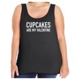 thumbnail image 1 of Cupcakes Are My Valentine Womens Tank Top, 1 of 1
