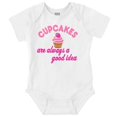 thumbnail image 1 of Cupcakes Good Idea Food Sweet Dessert Bodysuit Jumper Girls Infant Baby Brisco Brands 24M, 1 of 6