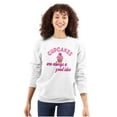 thumbnail image 1 of Cupcakes Good Idea Food Sweet Dessert Women Crewneck Sweatshirt Brisco Brands M, 1 of 6