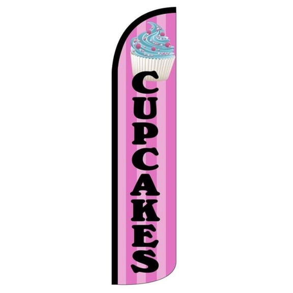 Cupcakes Windless flag Without Pole Advertisement /Business Flags | Feather Flag |