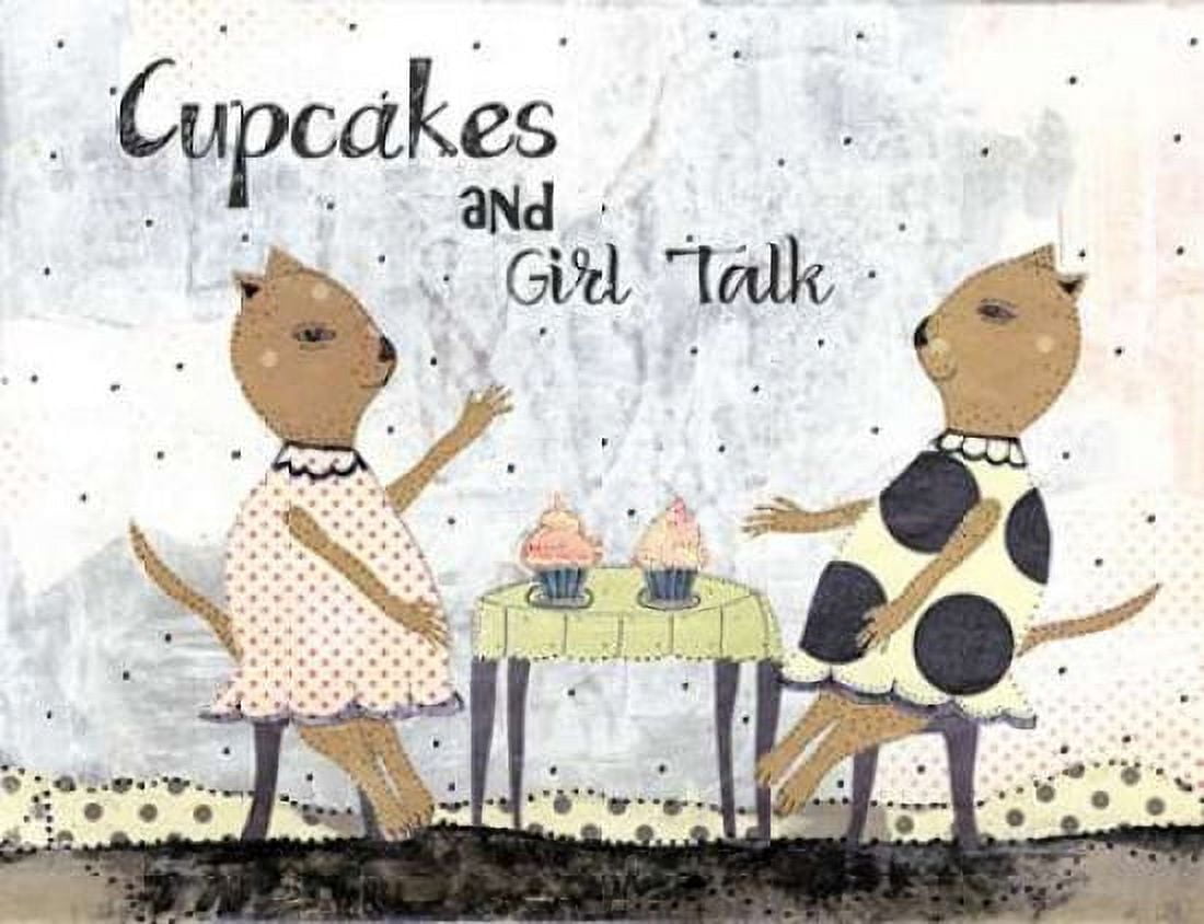 Cupcakes and Girl Talk Canvas Art - Sarah Ogren (22 x 28)