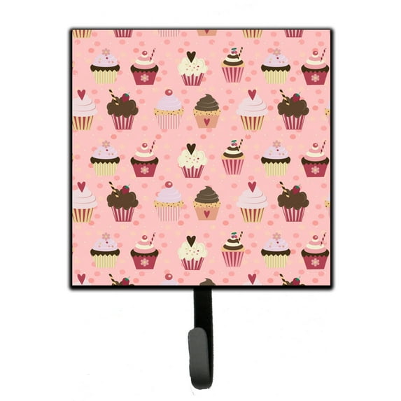 Cupcakes on Pink Leash or Key Holder