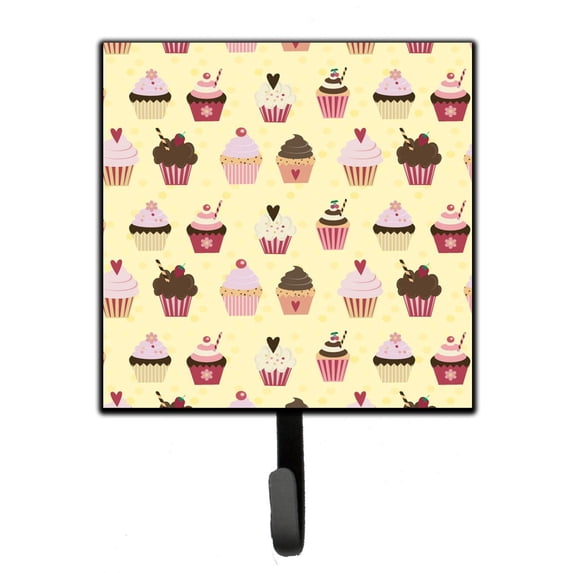 Cupcakes on Yellow Leash or Key Holder