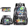 thumbnail image 1 of Cuphead Anime Backpacks Sets, Cartoon Laptop Backpack with Lunch Bag and Pencil Case Daypack 3D Printed 1/3 Piece Set for Mens/Womens, 1 of 10