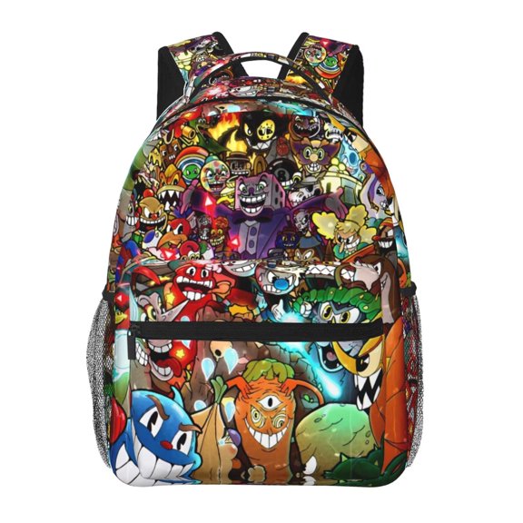 Cuphead Backpack Lightweight Large Capacity Laptop Backpack Adjustable Backpack Unisex Travel Backpack
