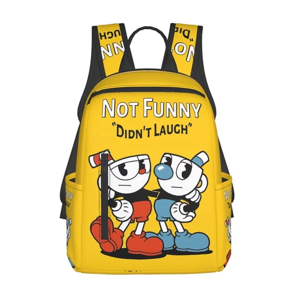 Cuphead Backpack Lightweight Large Capacity Laptop Backpack Adjustable Backpack Unisex Travel Backpack