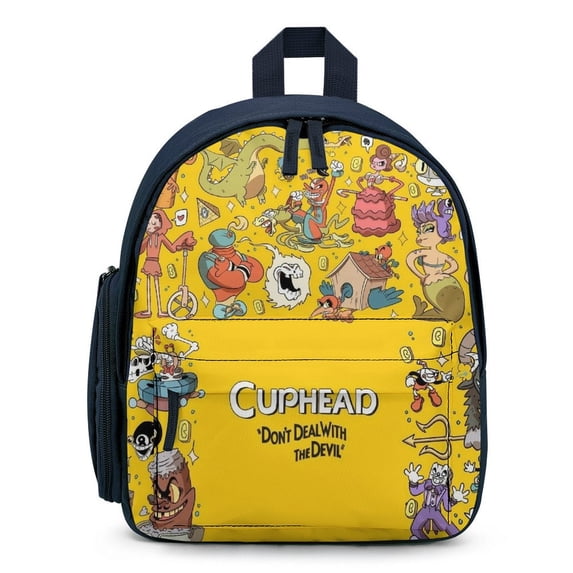 Cuphead Backpack, Lightweight School Bag, Durable Casual Daypack, 12.6x9.4x5.9 Inch