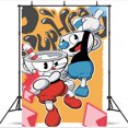 thumbnail image 1 of Cuphead Birthday Party Supplies Banner Backdrop Background Taspestry Poster Wall Decor, 1 of 6