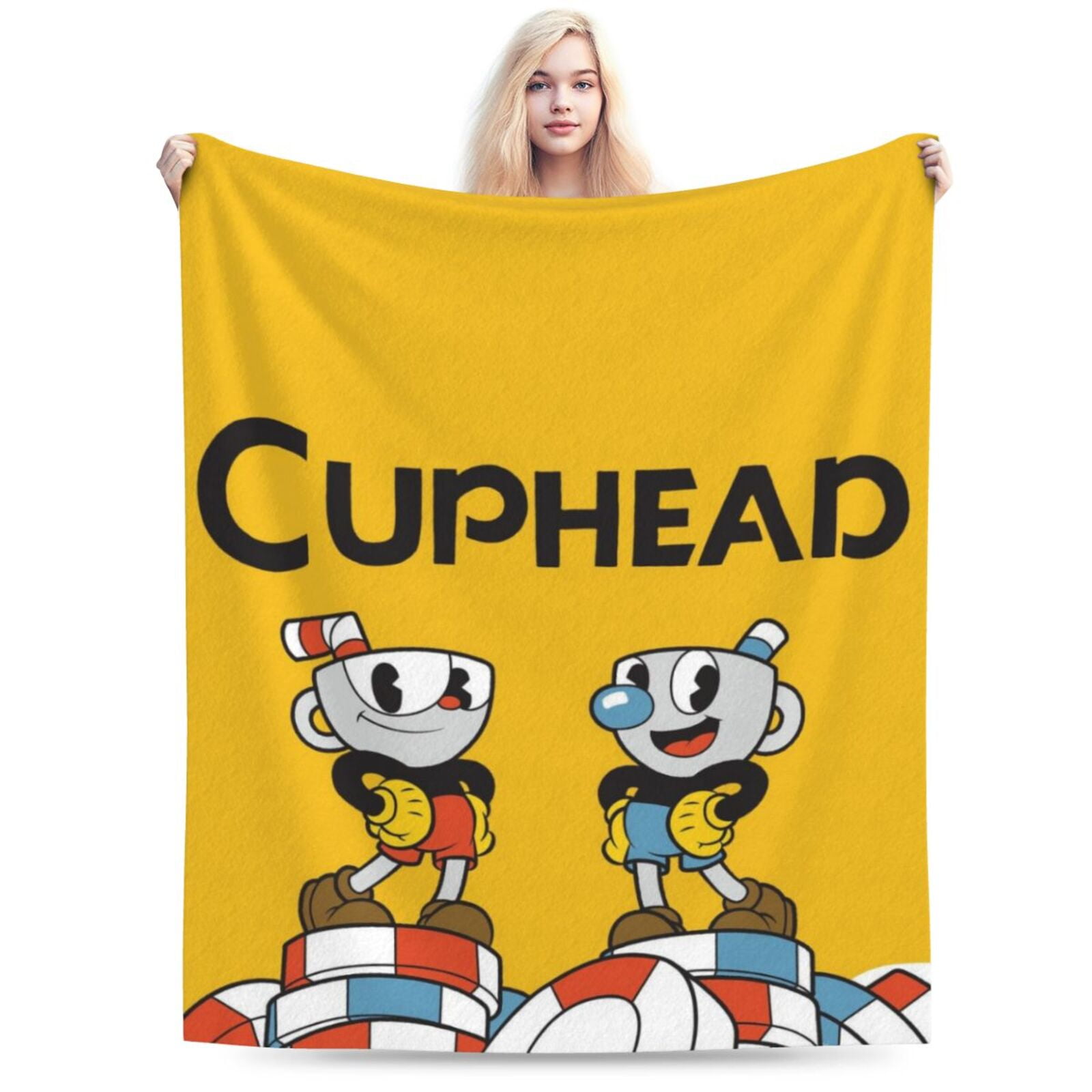 Cuphead Blanket, Anime Throw Blanket For Bed Sofa Couch, Super Soft