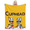 Cuphead Blanket, Anime Throw Blanket For Bed Sofa Couch, Super Soft