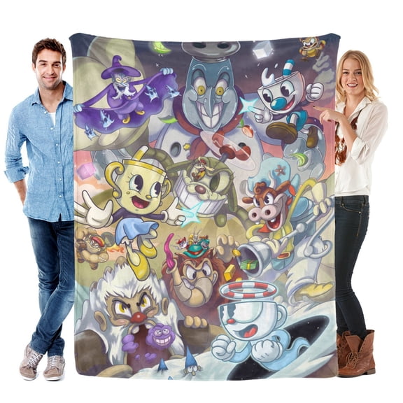 Cuphead Blanket Soft Bed Sofa Throw Cozy Lightweight Birthday Gift