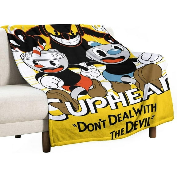 Cuphead Blanket Ultra-Soft Micro Fleece Blanket for Couch/Living Room/Warm Winter Cozy Plush Throw Blankets for Adults Or Kids 40"x30"