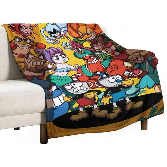 Cuphead Blanket Ultra-Soft Micro Fleece Blanket for Couch/Living Room/Warm Winter Cozy Plush Throw Blankets for Adults Or Kids 40"x30"
