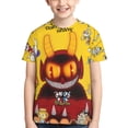 thumbnail image 1 of Cuphead Cartoon Youth Unisex T-Shirt Crewneck Short Sleeve Double-Sided Print Tee Shirts Top For Boys Girls Kid Teen Small, 1 of 6