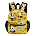 thumbnail image 1 of Cuphead Characters Backpack School Bag Daypack Lightweight Bookbag Adjustable Shoulders Satchel Travel Bag Rucksack, 1 of 8