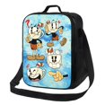 thumbnail image 1 of Cuphead Characters Insulated Lunch Bag Portable Thermal Lunchbag Reusable Bento Tote Bag Snack Bags, 1 of 9