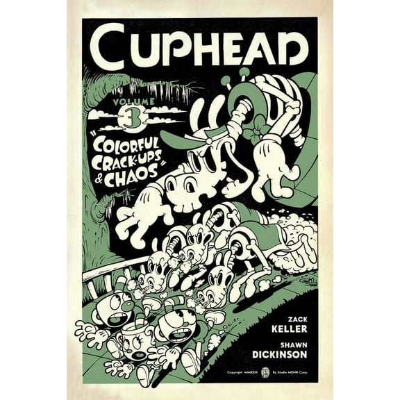 Cuphead Cuphead Volume 3: Colorful Crack-Ups & Chaos, (Paperback)