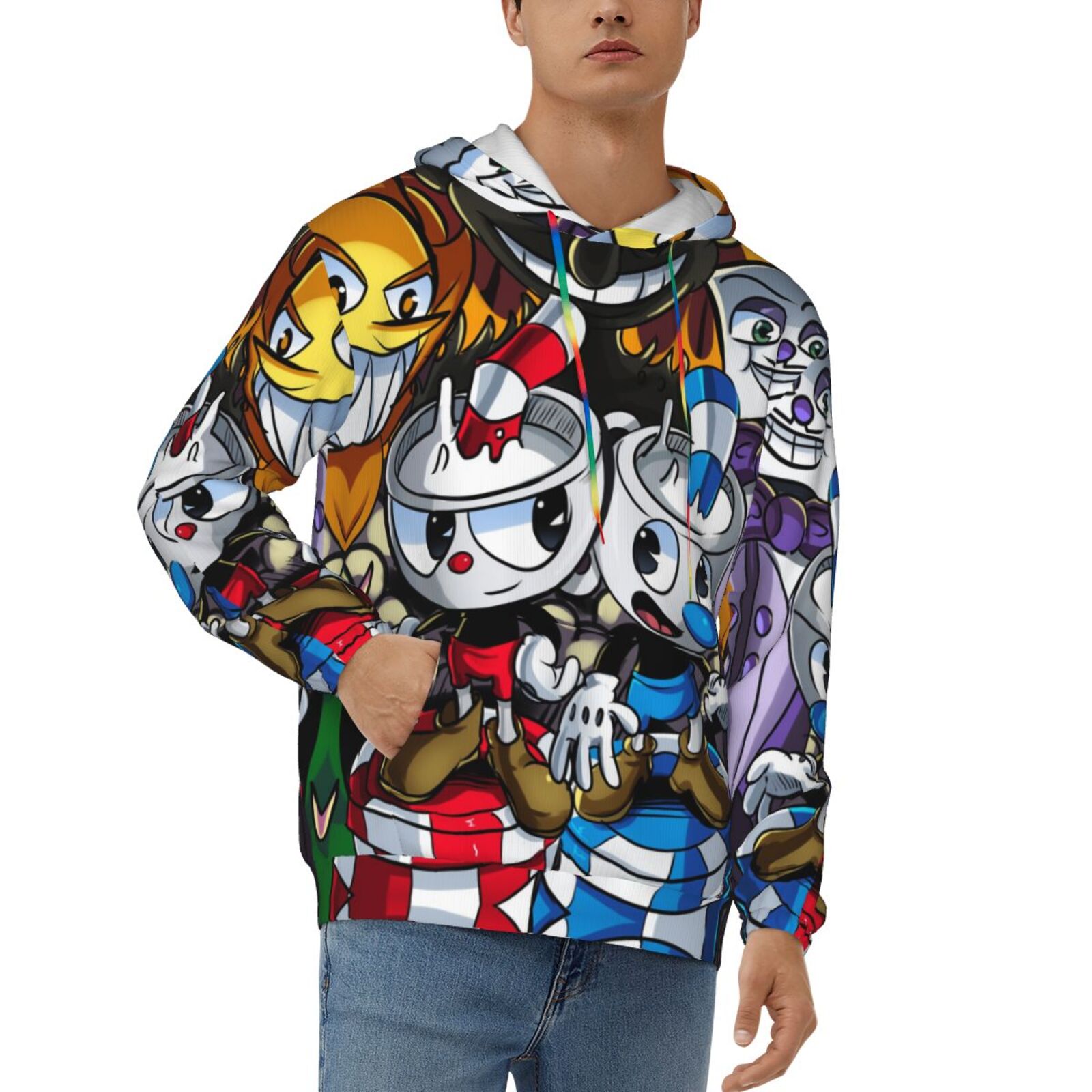 Cup Head Don't Deal with the Devil Hoodie Black Jacket  Coat