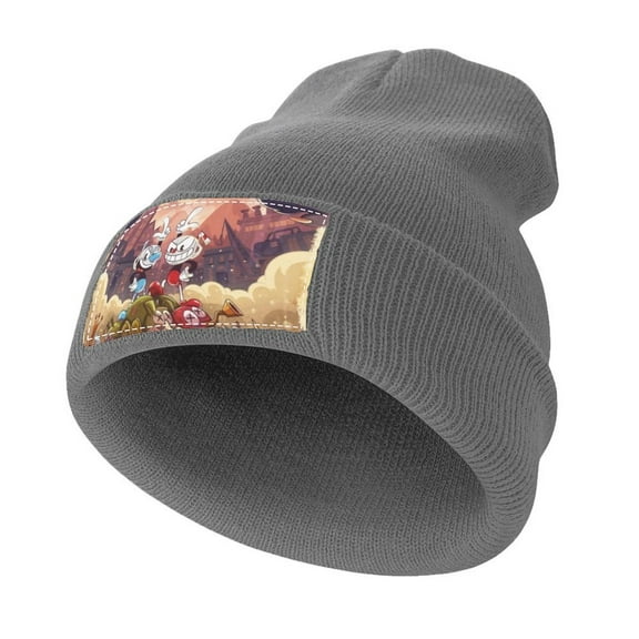 Cuphead Fashion Knitted Cap Unisex Outdoors Hip Hop Knit Caps Comfortable Warm Winter Hats