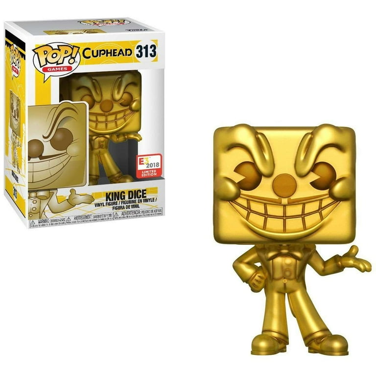 Cuphead Funko POP! Games King Dice Vinyl Figure (Gold, Limited