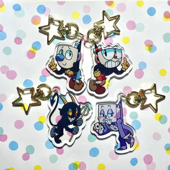 Cuphead Keychains (1 keychain)