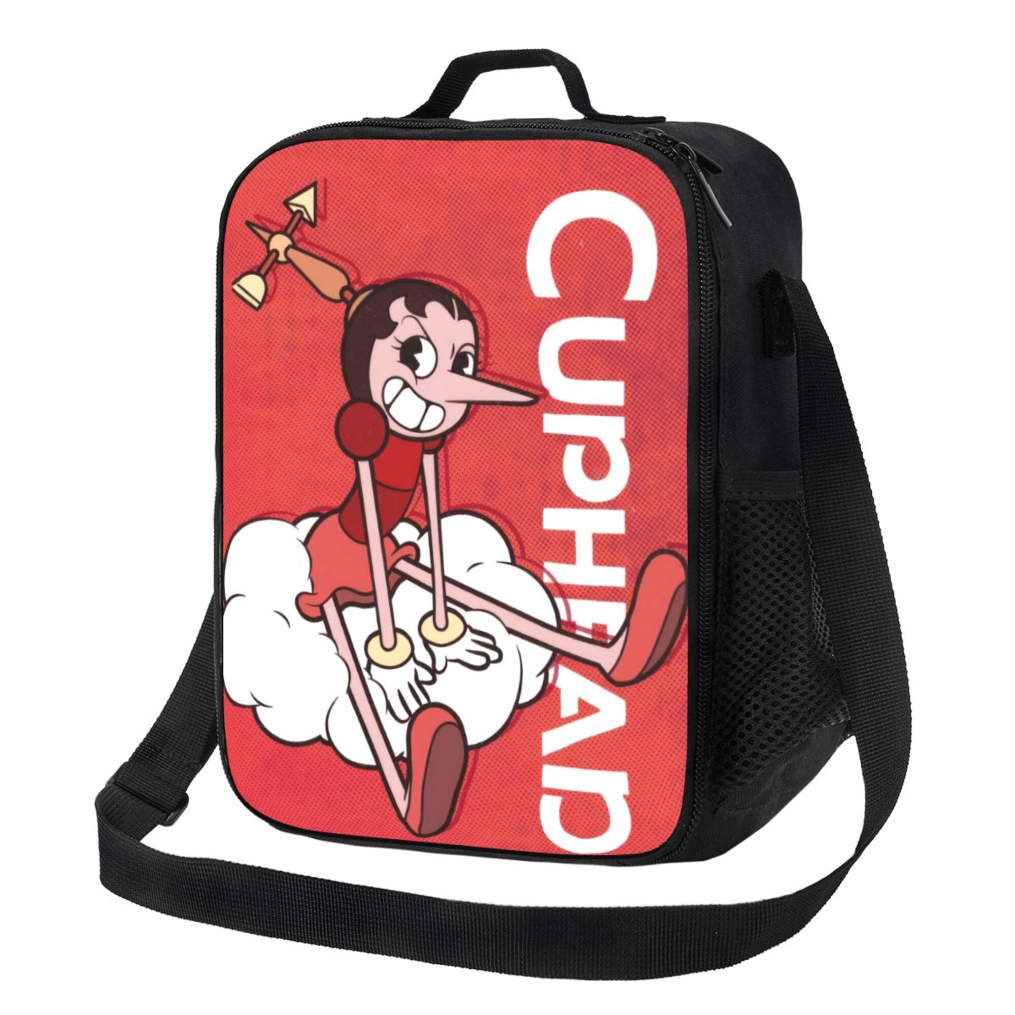 Cuphead Lunch Box Lunch Bag for Women Adult Men, Insulated Shoulder