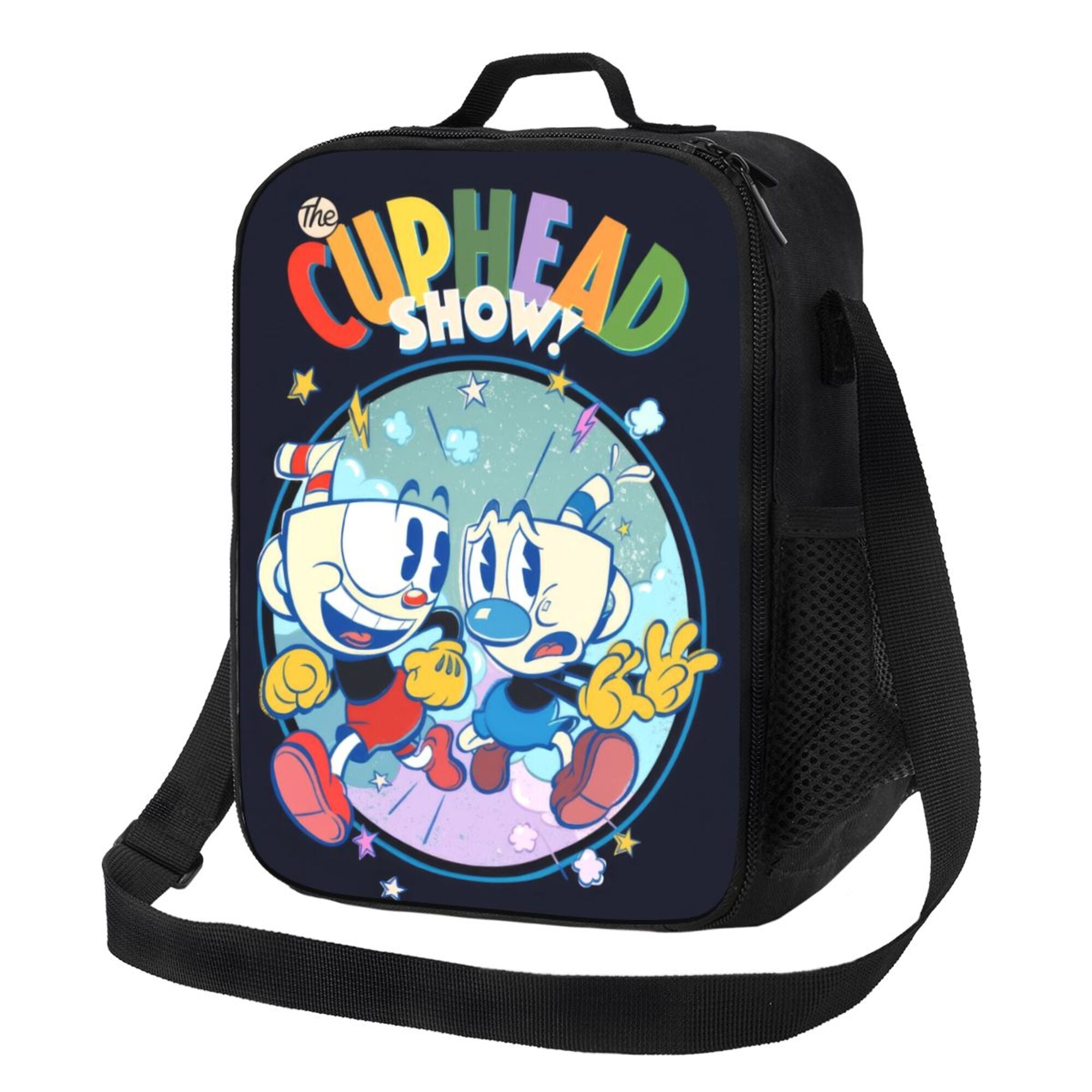 Cuphead Lunch Box Lunch Bag for Women Adult Men, Insulated Shoulder