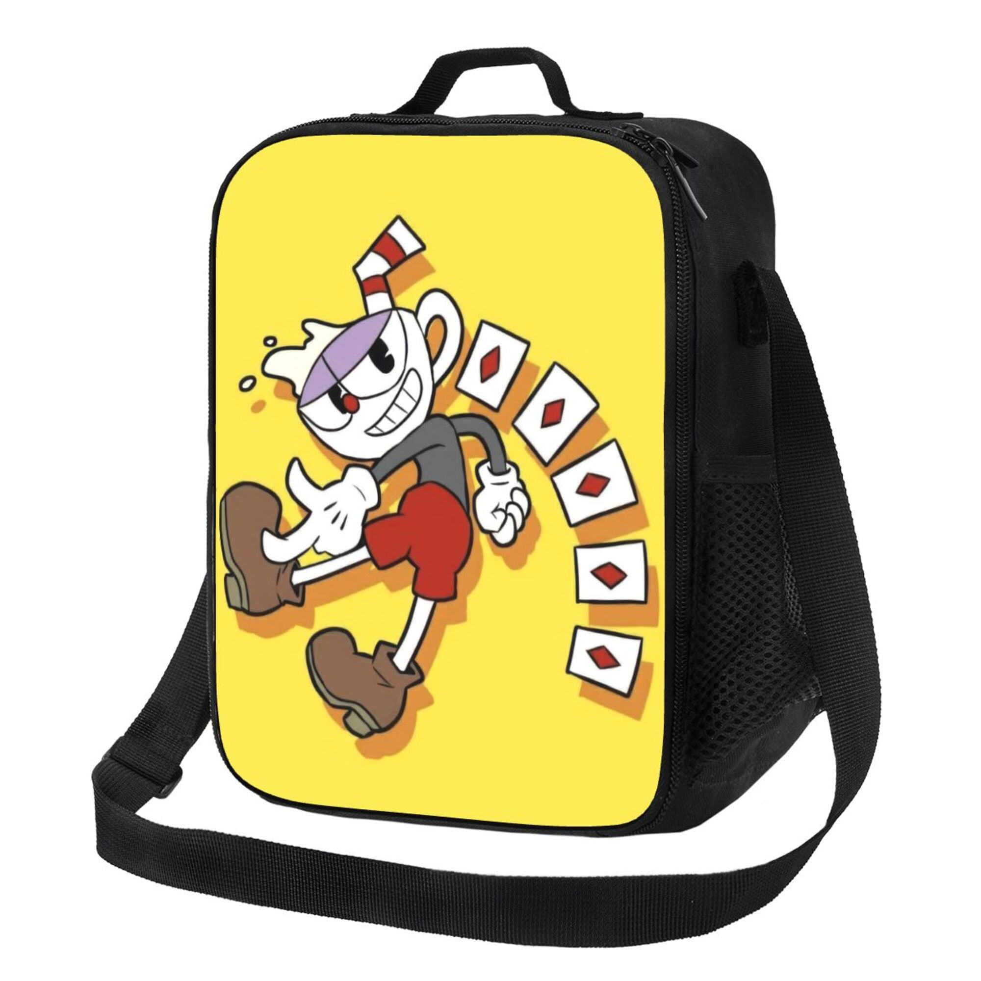 Cuphead Lunch Box Lunch Bag for Women Adult Men, Insulated Shoulder