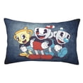 thumbnail image 1 of Cuphead Mugman Adventure Pillowcase Cushion Pillow Covers With Hidden Zipper Pillow Case Decor For Bed Dorm Sofa Couch Car 16"x24", 1 of 8