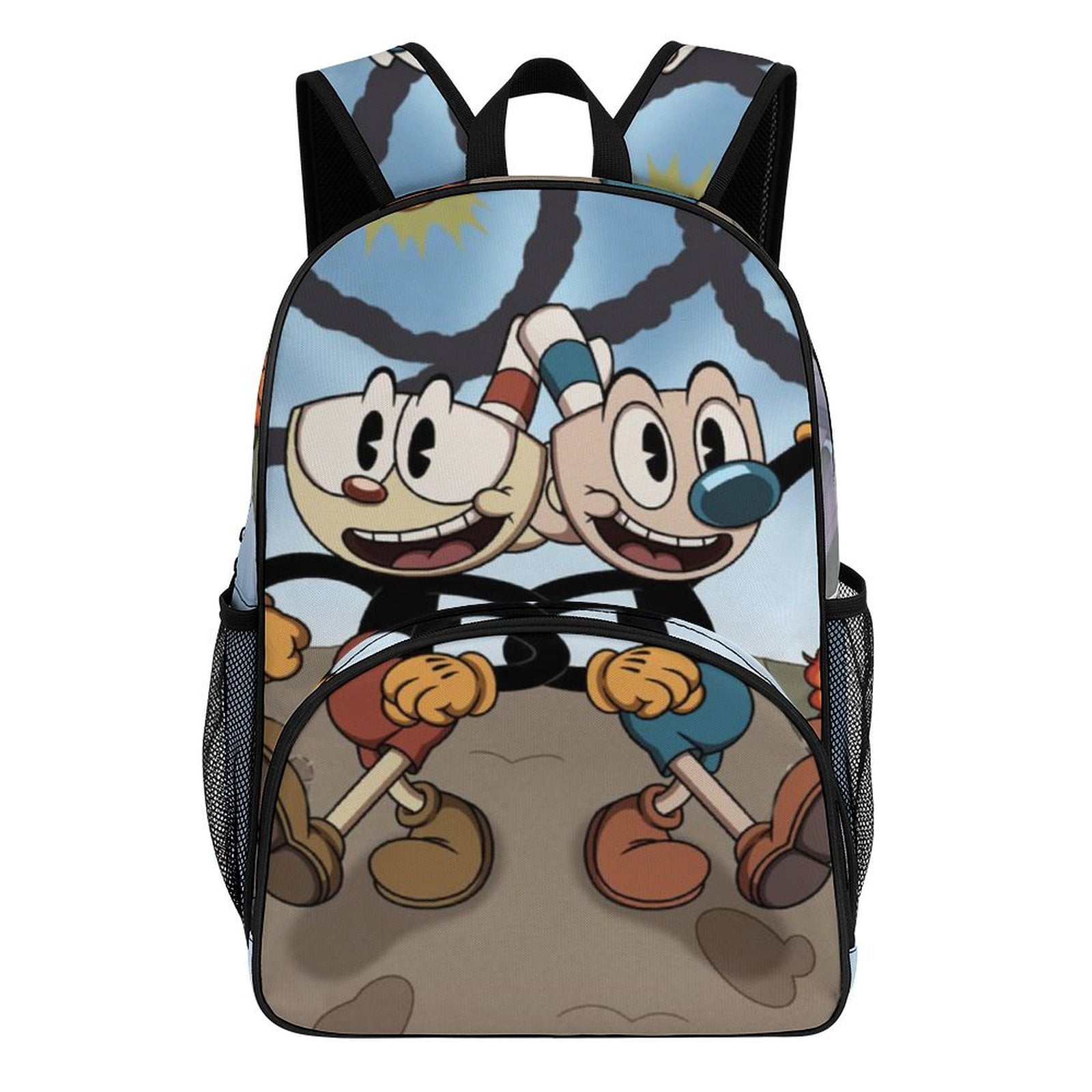 Cuphead Mugman Backpack Daypack Adjustable School Bag Student Bookbag ...