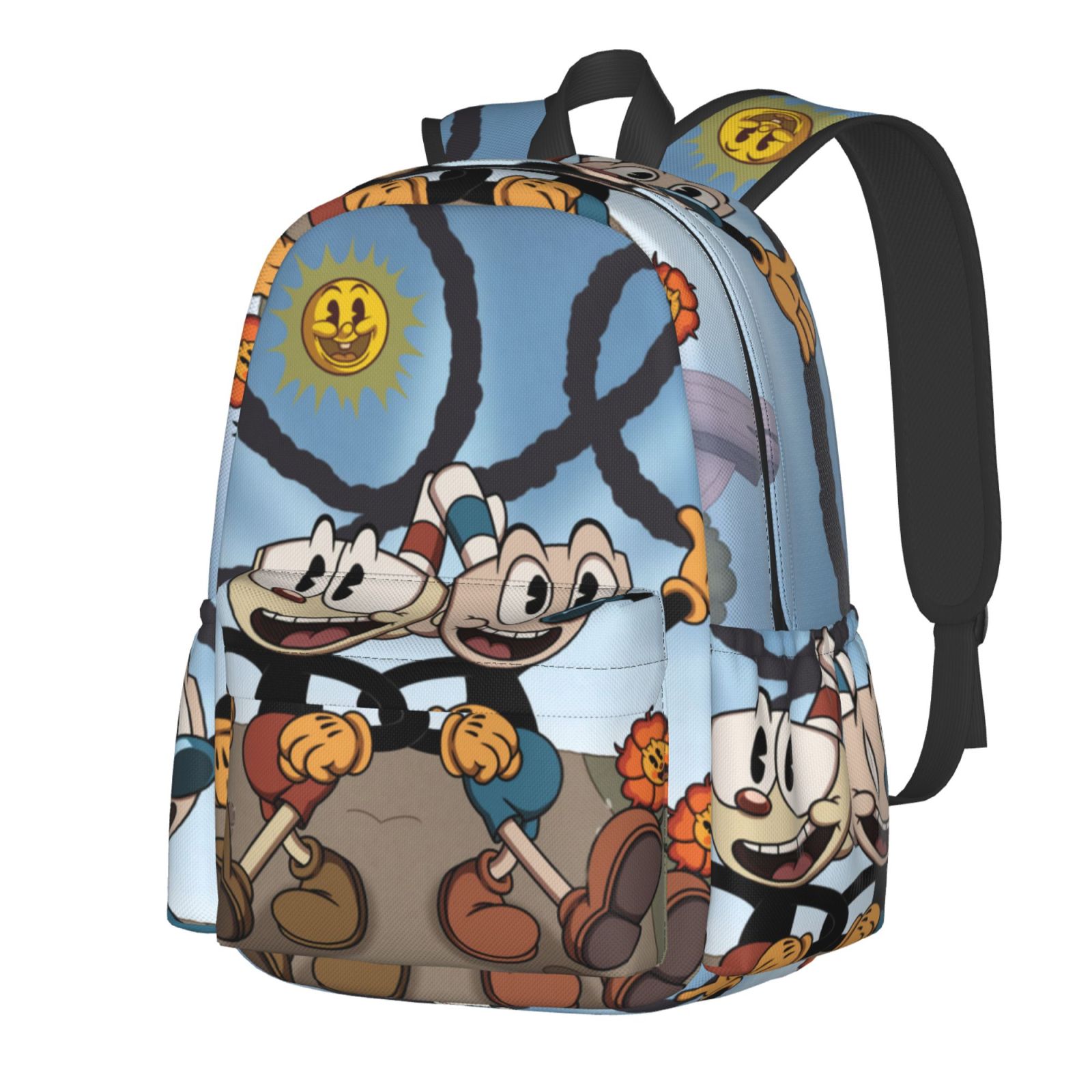 Cuphead Mugman Backpack Schoolbag Laptop Daypack Large Capacity ...